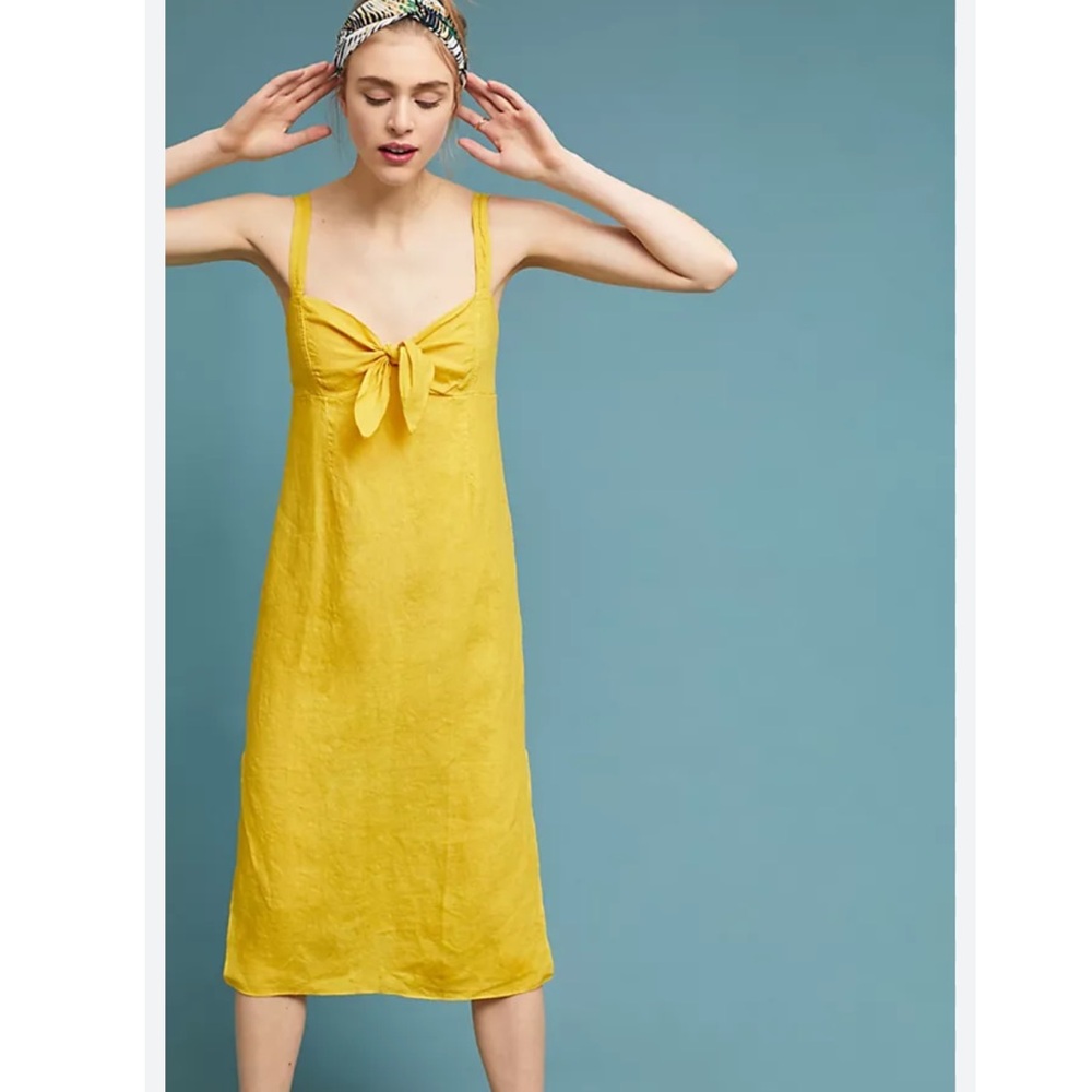 NWOT Anthropologie Three Dots Linen Dress